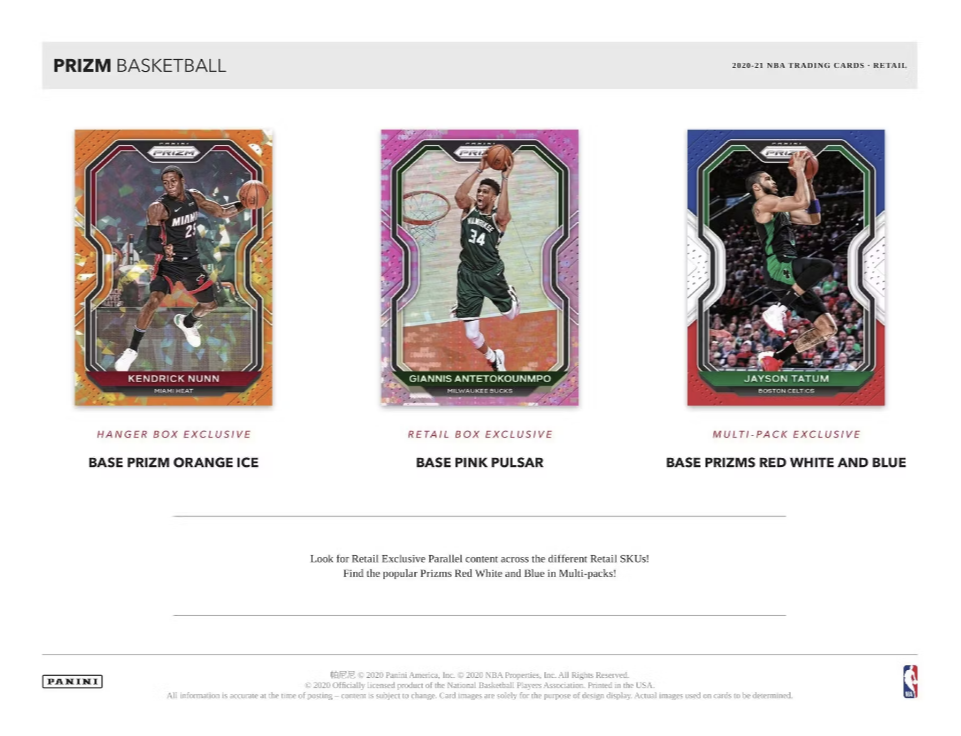 2020-21 Panini Prizm Basketball Retail Box
