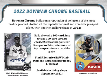 2022 Bowman Chrome Baseball LITE Box
