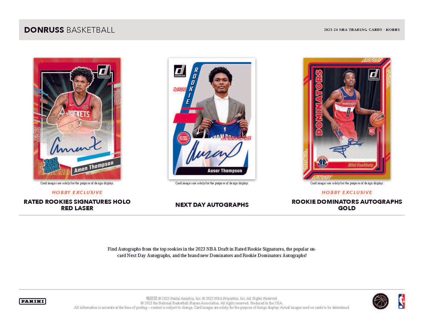 2023-24 Panini Donruss Basketball Hobby