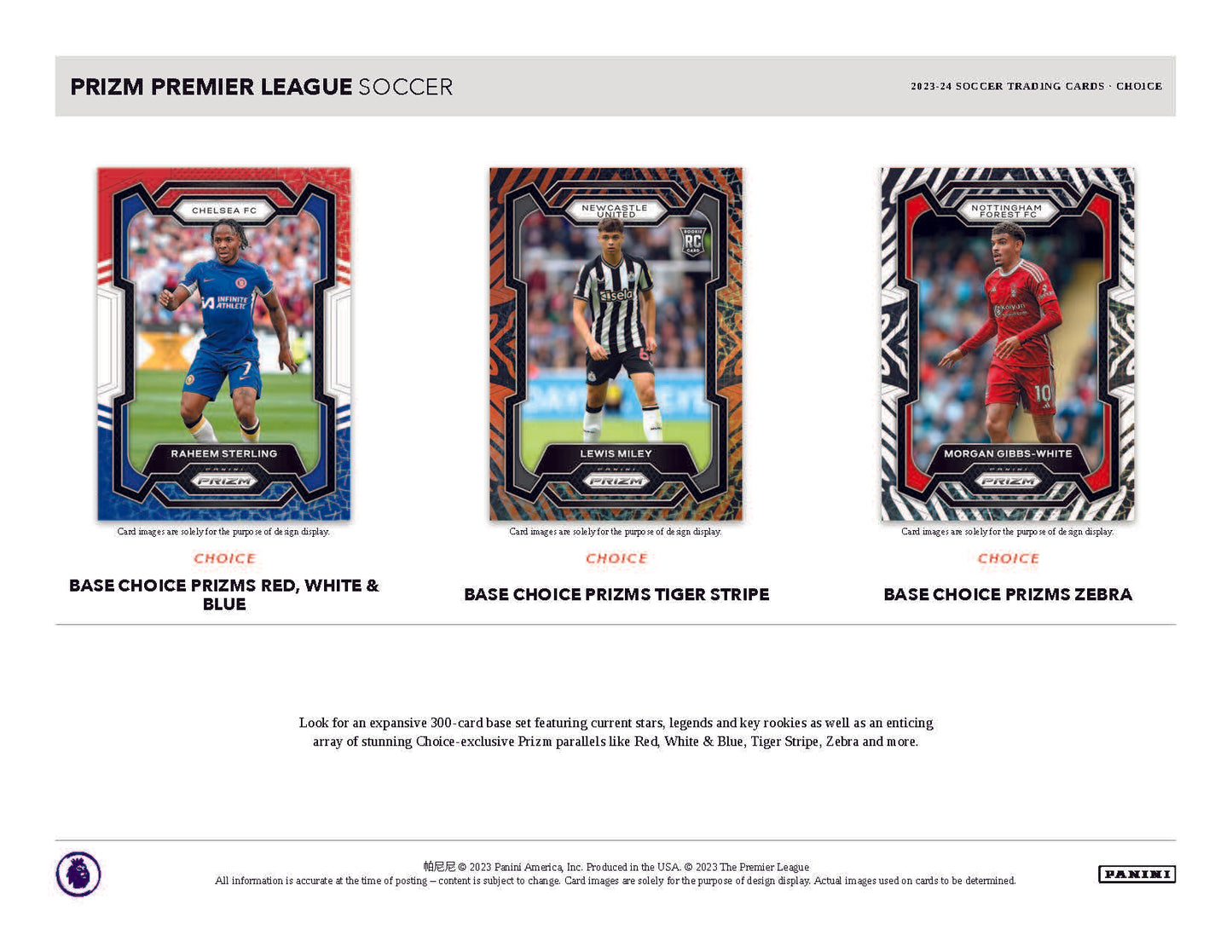 2023-24 Panini Prizm Choice EPL Soccer