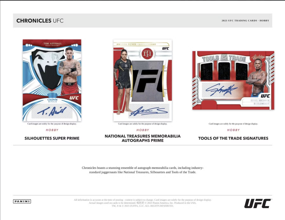 2023 Panini Chronicles UFC Hobby