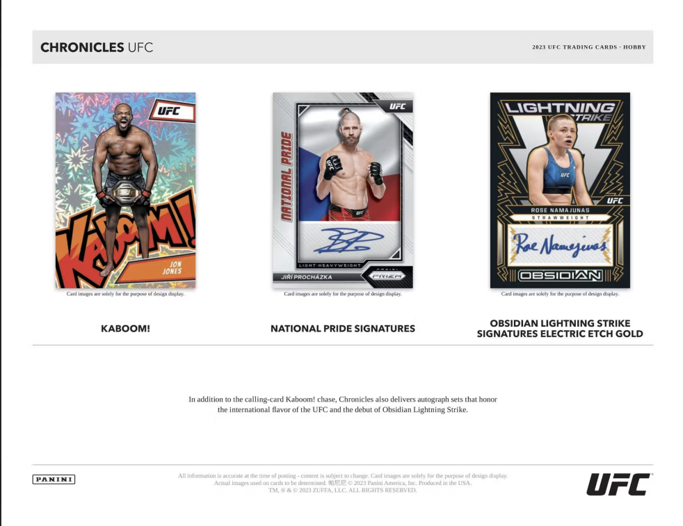 2023 Panini Chronicles UFC Hobby