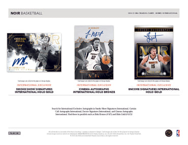 2024-25 Panini Noir Basketball International Box