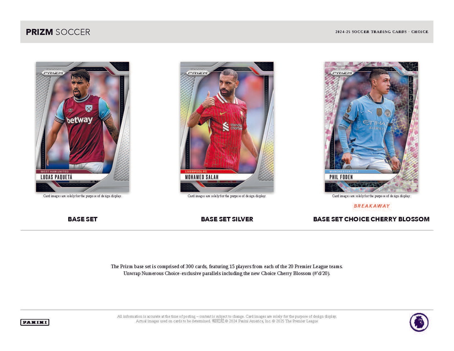 2024-25 Panini Prizm Premier League EPL Soccer Choice Box
