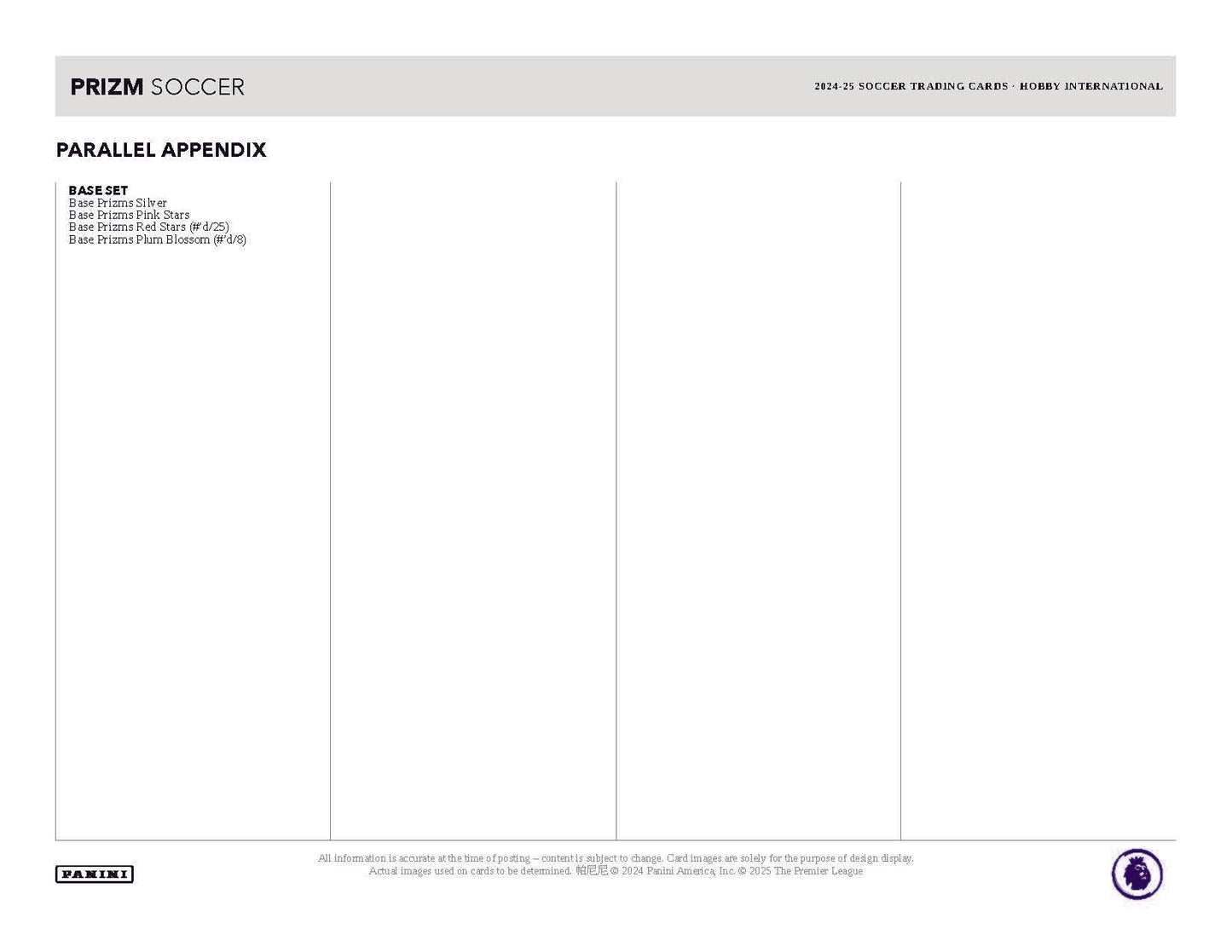 2024-25 Panini Prizm Premier League EPL Soccer International Hobby Box