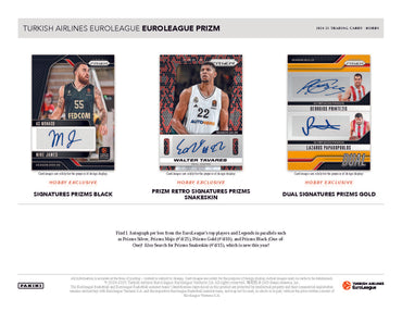 2024-25 Panini Prizm Turkish Airlines Euroleague Basketball Hobby Box