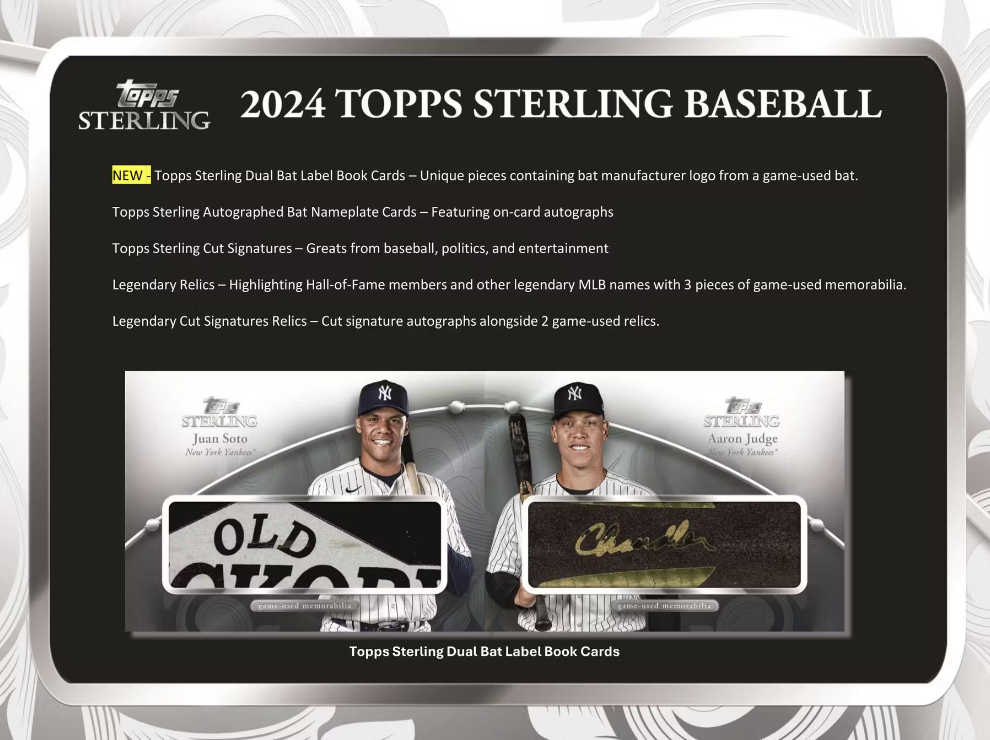 2024 Topps Sterling Baseball Hobby Box