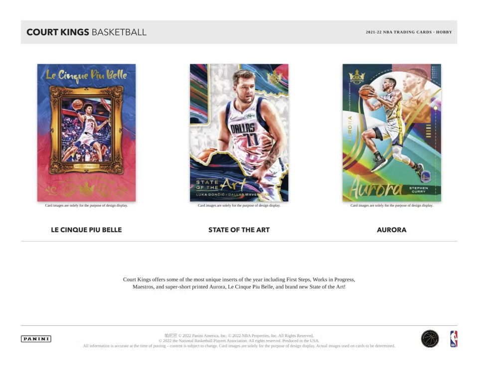 2021-22 Panini Court Kings Basketball Hobby