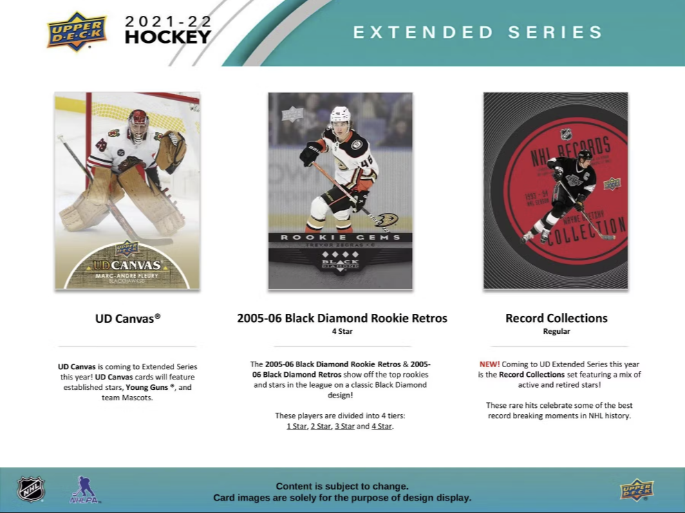 2021-22 Upper Deck Extended Series Hockey Retail Box