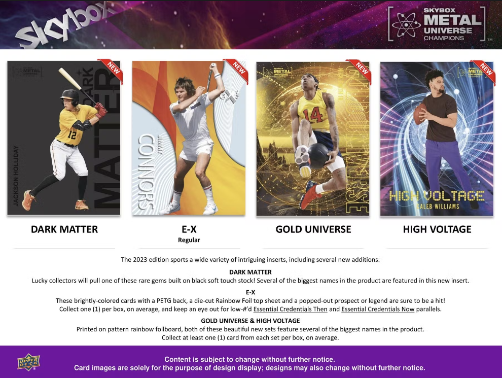 2023 Upper Deck Skybox Metal Universe Champions Hobby Box