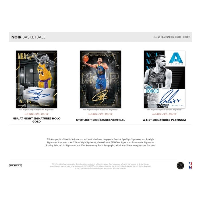 2024-25 Noir Basketball Hobby Box