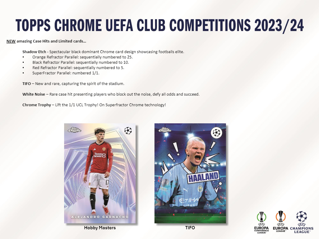 2023-24 Topps Chrome UEFA Club Competitions Jumbo Box