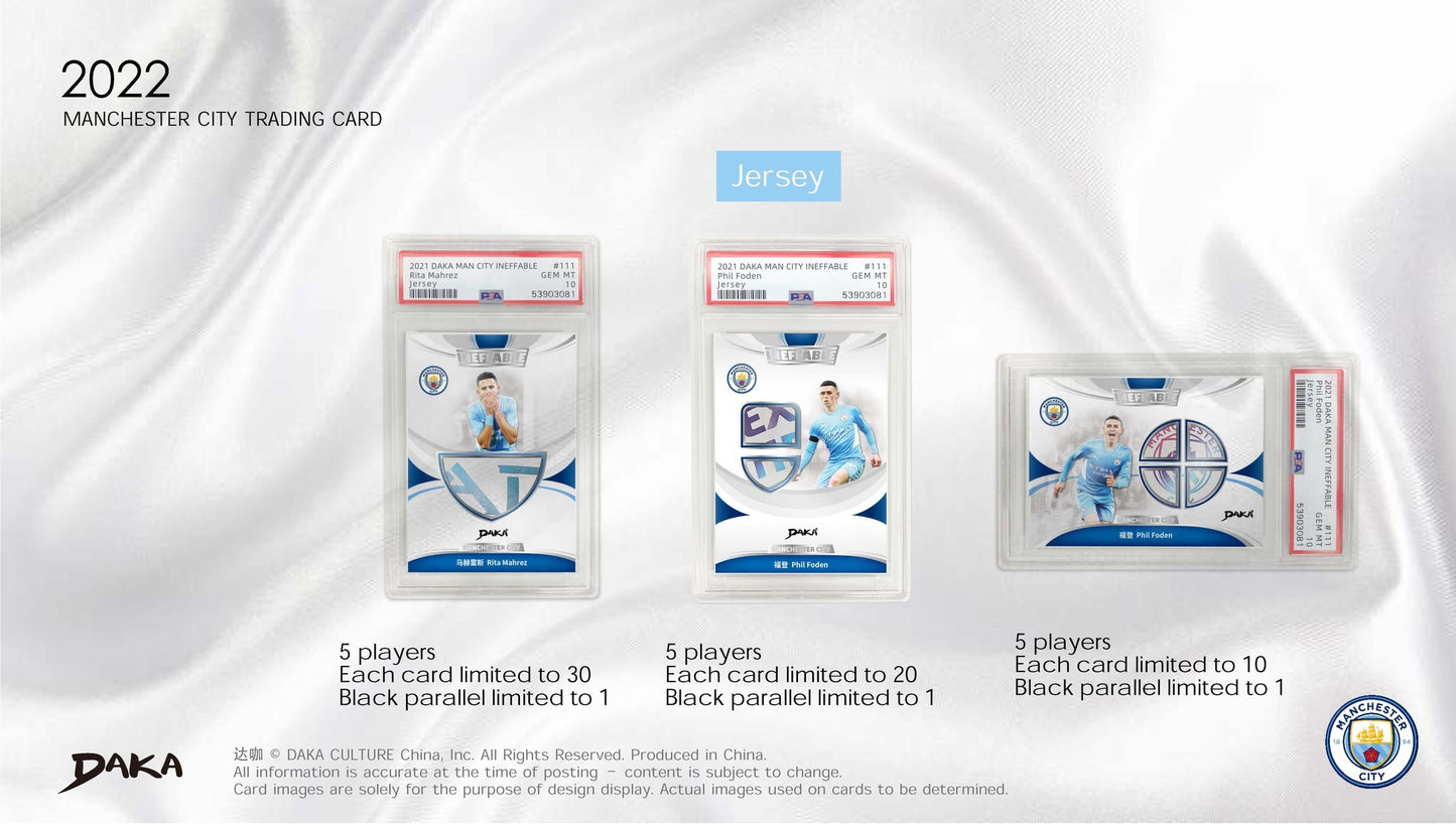 2022 Manchester City Soccer Sports Card X DaKA