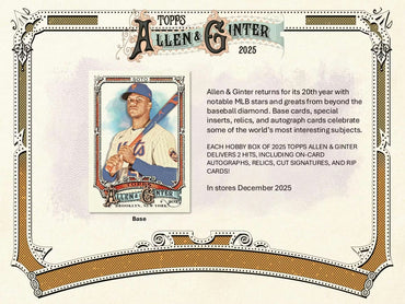 2025 Topps Allen & Ginter Baseball Hobby Box
