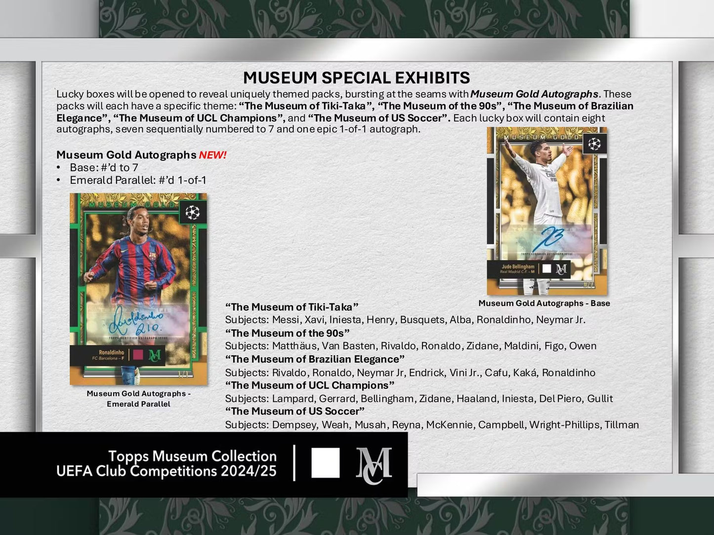 2024-25 Topps UEFA Club Competitions Museum Collection Soccer Hobby Box