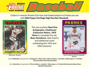 2024 Topps Heritage High Number Baseball Hobby Box