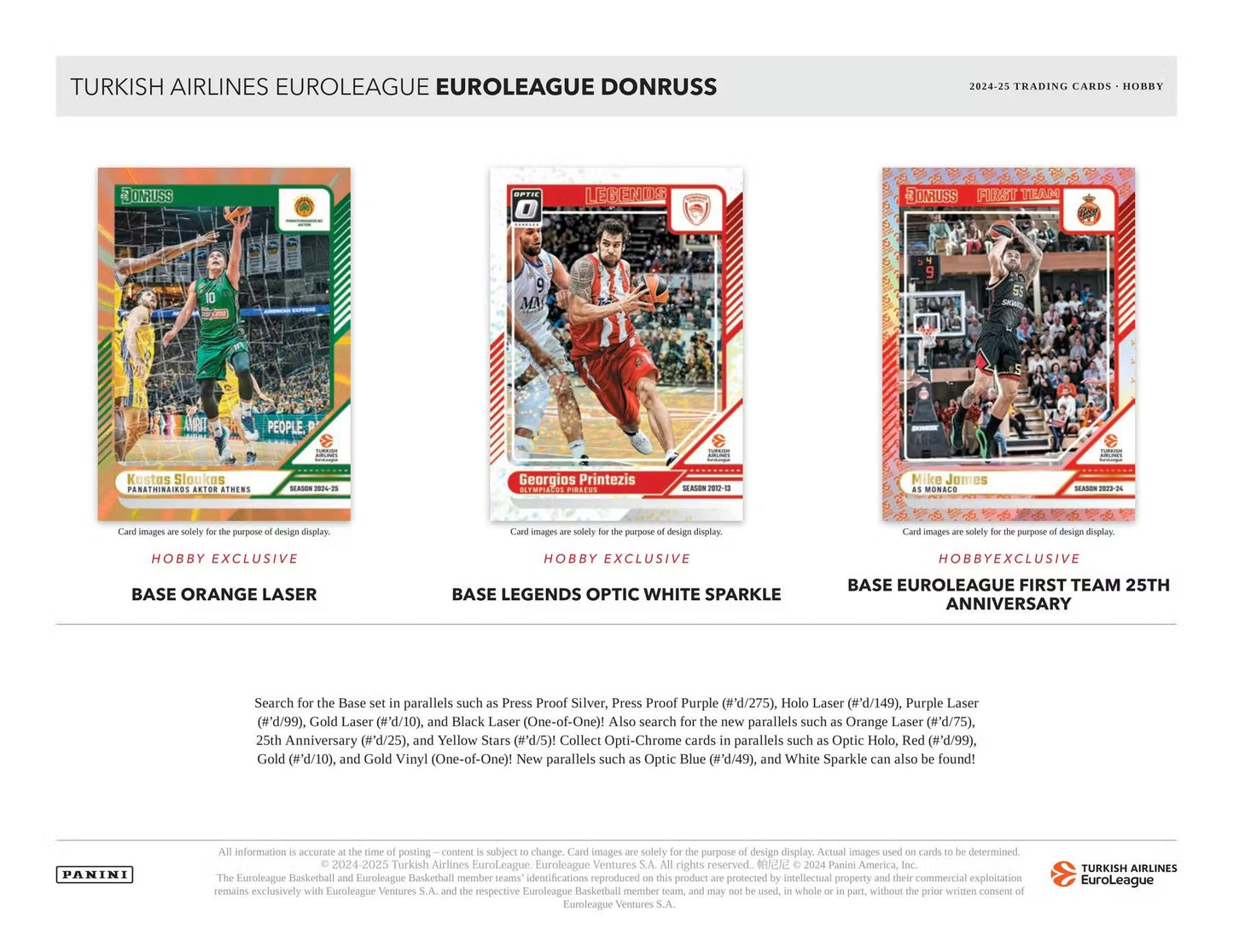 2024-25 Panini Donruss Euroleague Basketball Hobby
