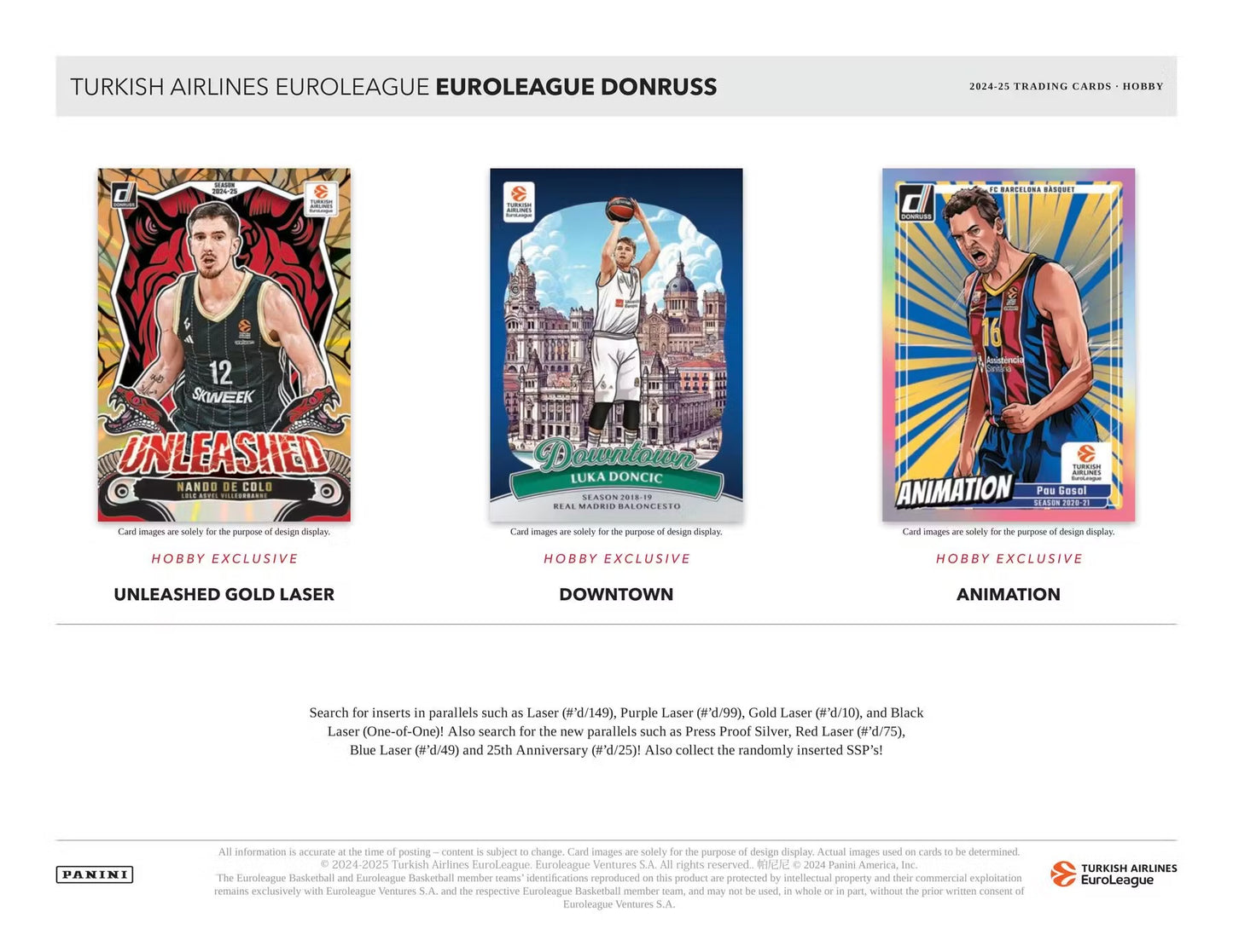 2024-25 Panini Donruss Euroleague Basketball Hobby