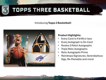 2023-24 Topps Three Basketball Hobby Box