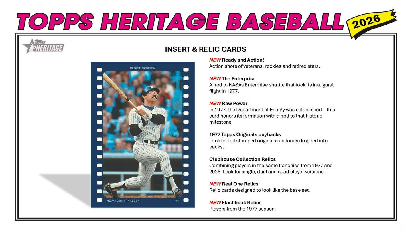 2026 Topps Heritage Baseball Mega Box