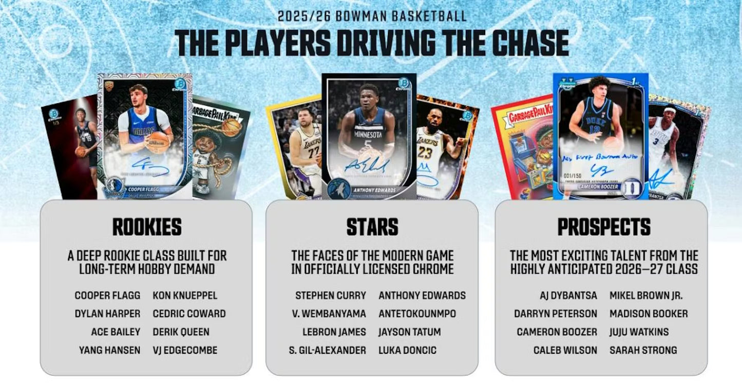 2025-26 Topps Bowman Basketball Mega Box (restock on 8 Jun)