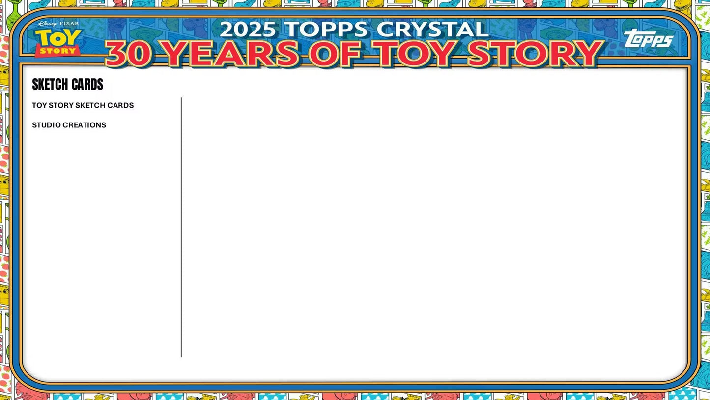 2025 Topps Crystal 30 Years of Toy Story Hobby Box