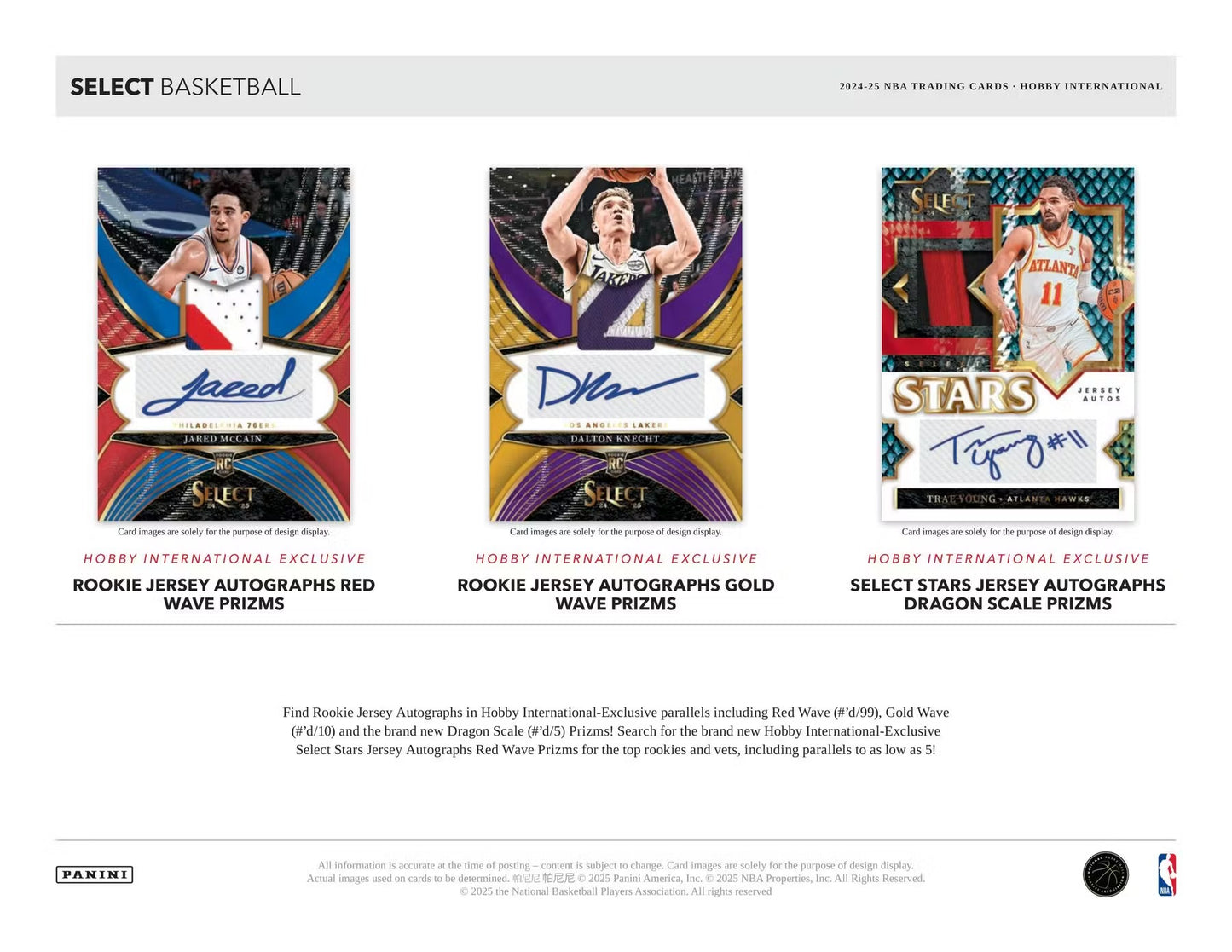 2024-25 Select Basketball International Hobby Box