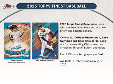 2025 Topps Finest Baseball Hobby Box