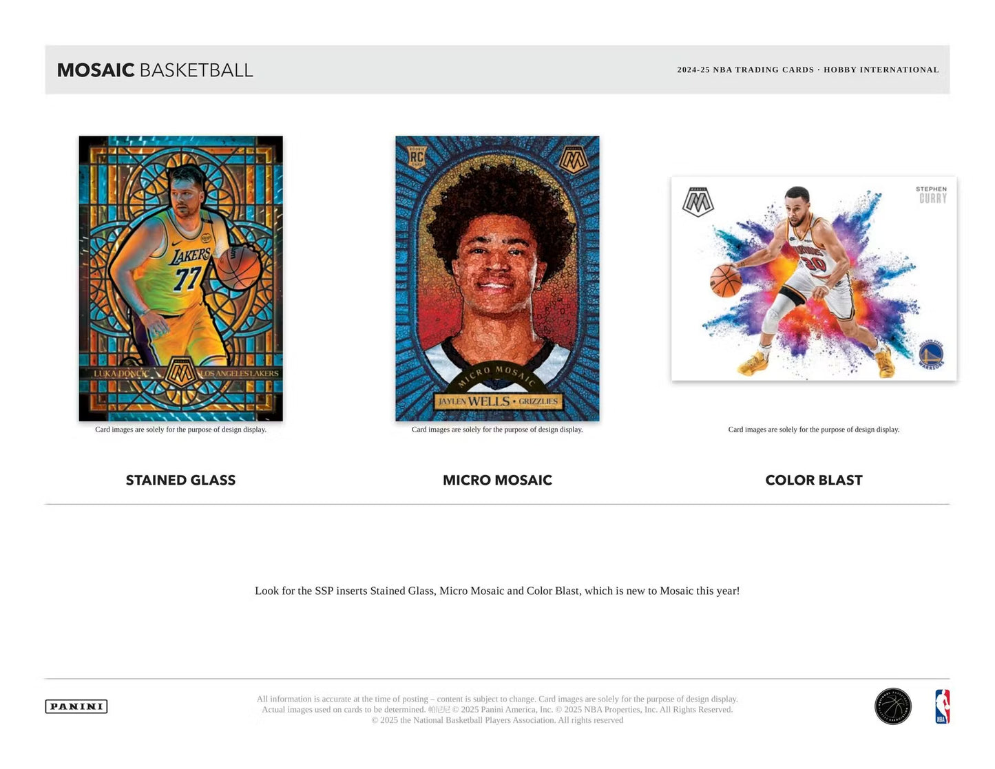 2024-25 Panini Mosaic Basketball International Box