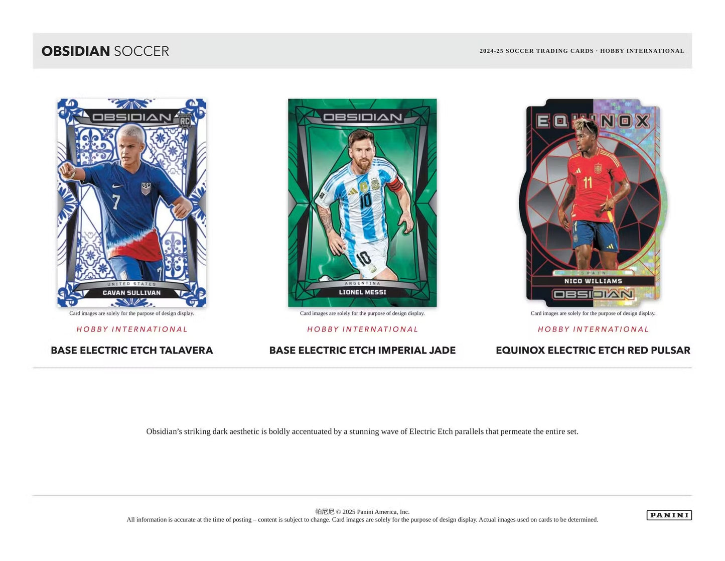 2024-25 Panini Obsidian International Soccer Hobby Box