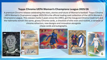 2025-26 Topps Chrome Women's UEFA Champions League Soccer Hobby Box