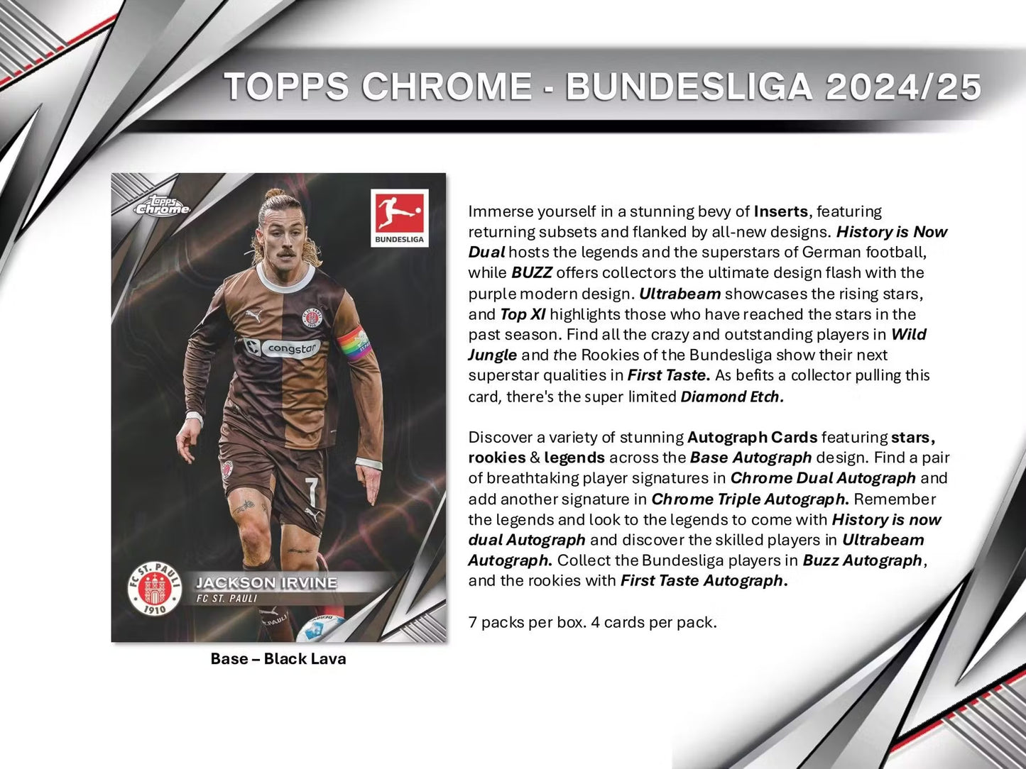 2024-25 Topps Chrome Bundesliga Blaster Box