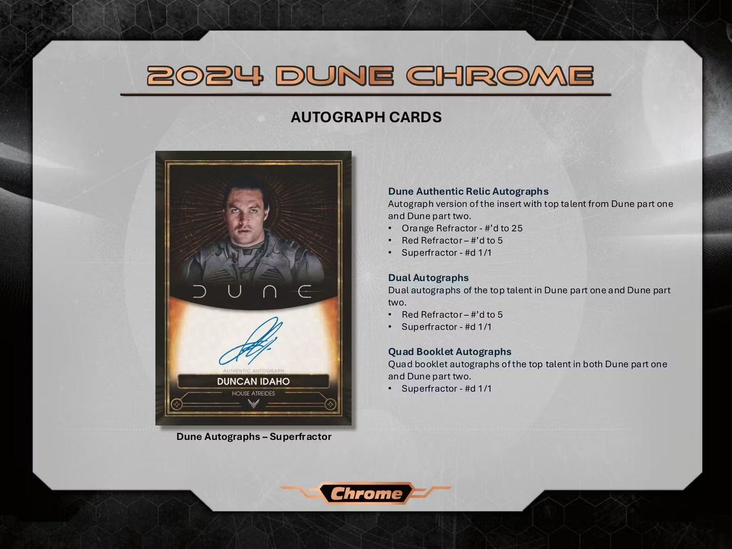 2024 Topps Chrome Dune Hobby Box