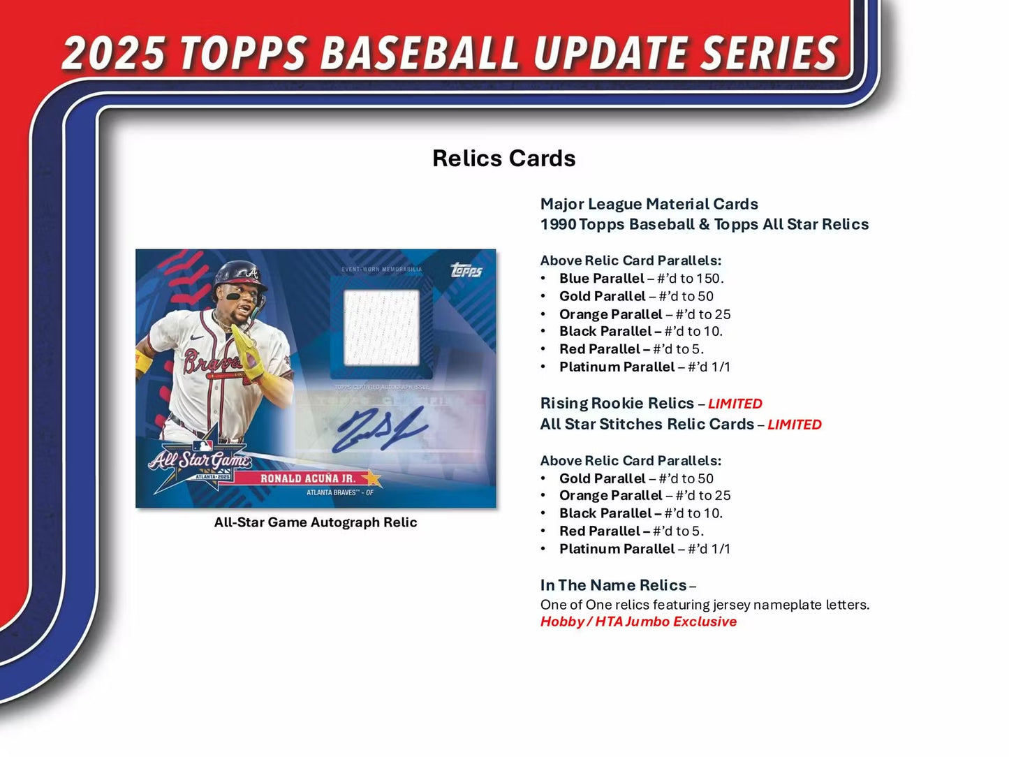 2025 Topps Update Series Baseball Hobby Jumbo Box