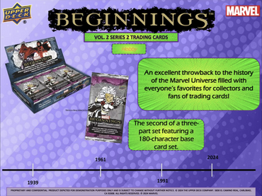 2024 Upper Deck Marvel Beginnings Volume 2 Series 2 Trading Cards Hobby Box