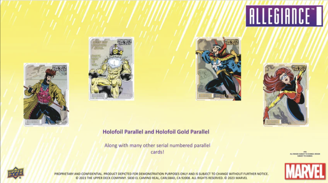 2023 Upper Deck Marvel Allegiance: The Infinity Trilogy Hobby Box