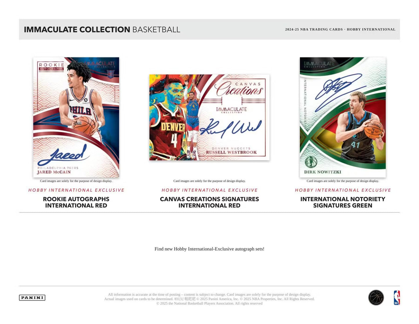 2024-25 Panini Immaculate Basketball International Box