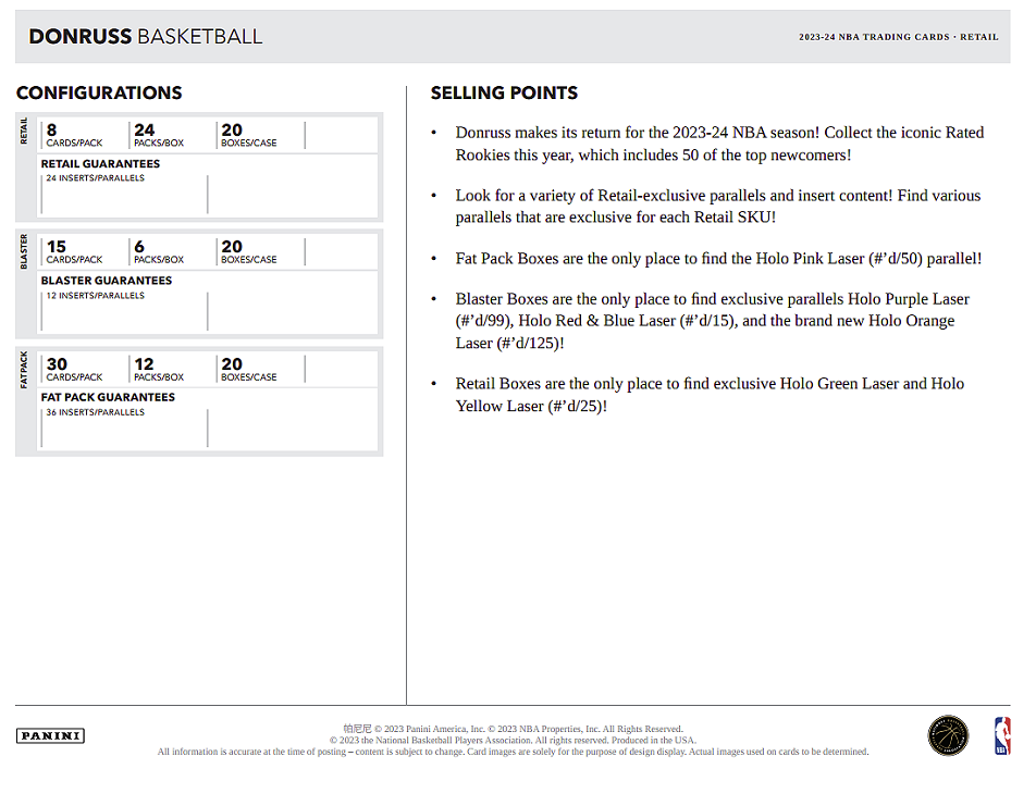 2023-24 Panini Donruss Basketball Blaster
