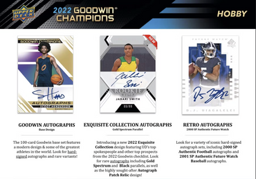 2022 Upper Deck Goodwin Champions Hobby