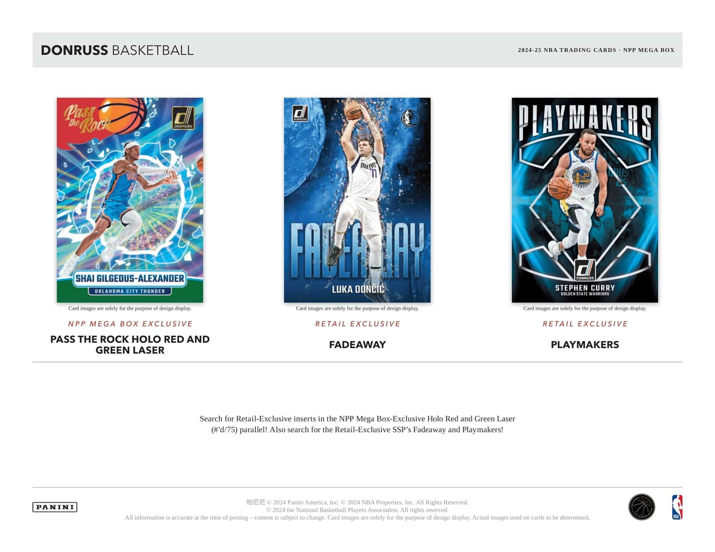 2024-25 Panini Donruss Basketball Mega Box