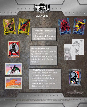 2024 Upper Deck Marvel Metal Universe Avengers Blaster Box