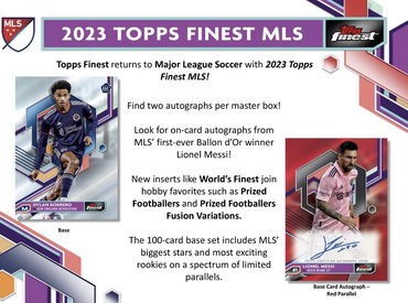 2023 Topps MLS Major League Soccer Finest Soccer Hobby