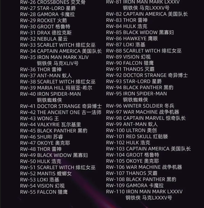 2023 Finding Card Marvlel Infinity Saga Origin Series