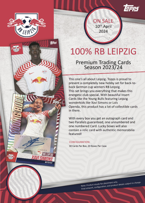 2023-24 Topps 100% RB Leipzig Soccer Hobby