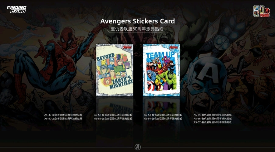 Finding Card Marvel Avengers 60th Anniversary Series