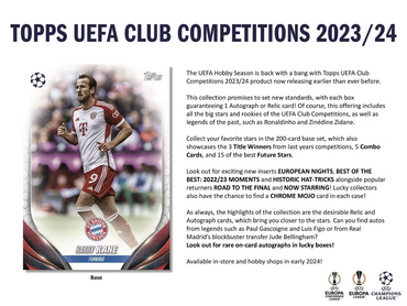 2023-24 Topps UEFA Club Competitions Soccer Hobby