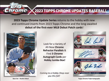 2023 Topps Chrome Update Series Baseball Hobby Jumbo