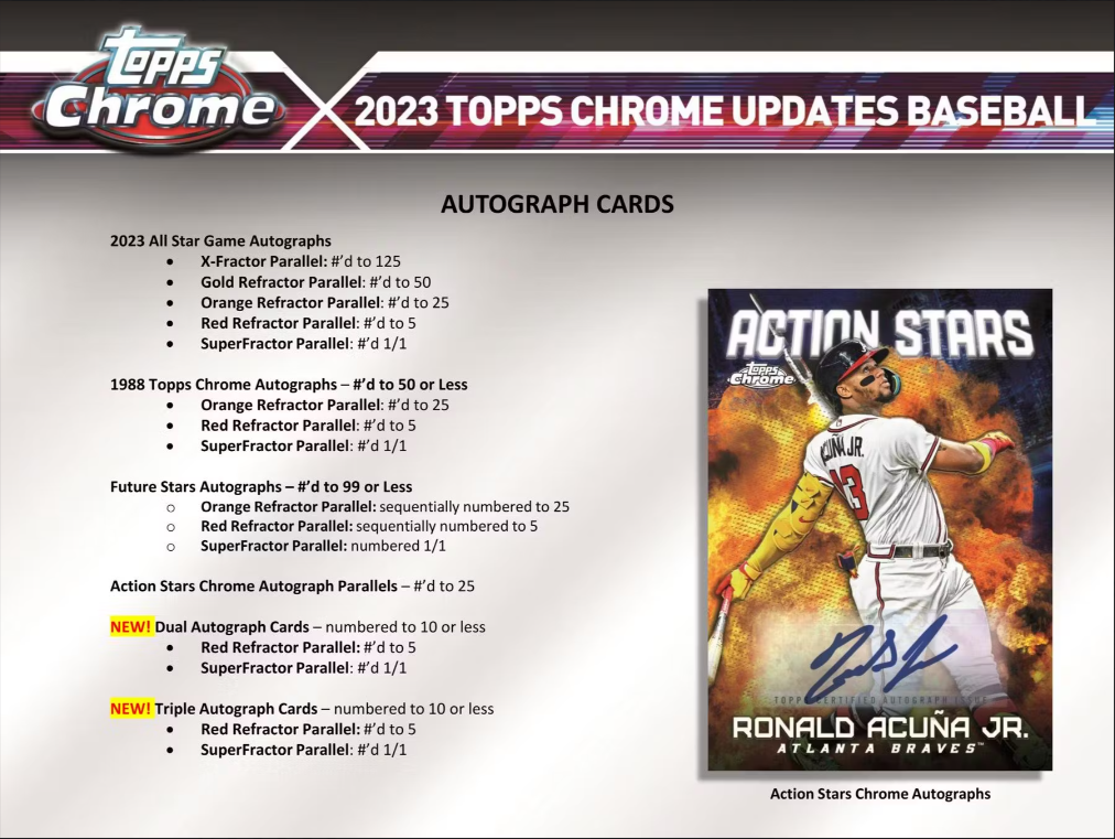2023 Topps Chrome Update Series Baseball Hobby Jumbo