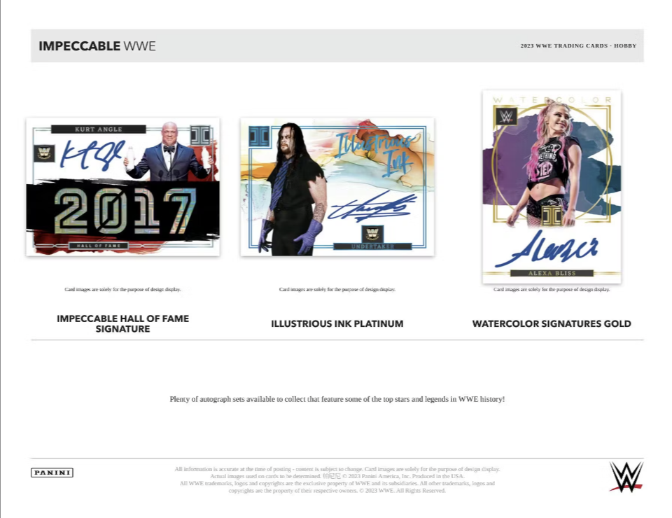 2023 Panini Impeccable WWE Hobby