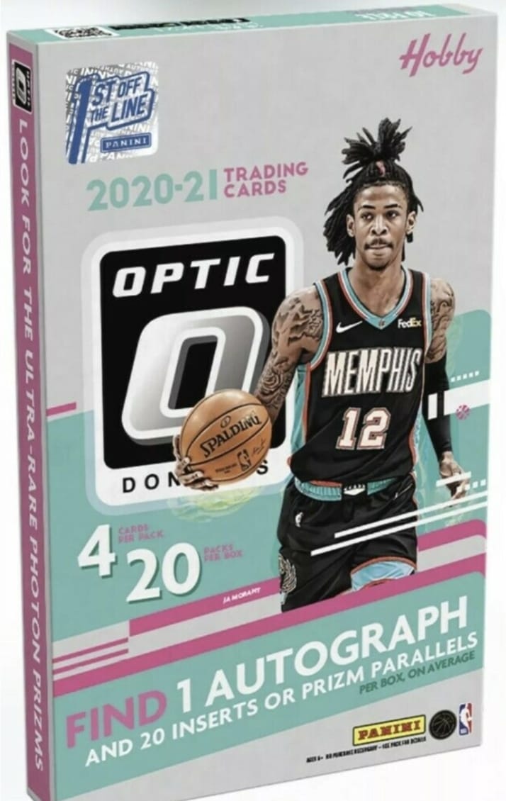 2020-21 Panini Donruss Optic Basketball 1st Off The Line Hobby 12 Box Case